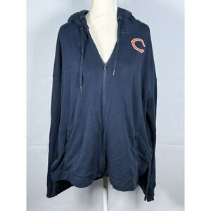 Chicago Bears Under Armour Combine Authentic Fleece Hooded Jacket Womens XL Blue